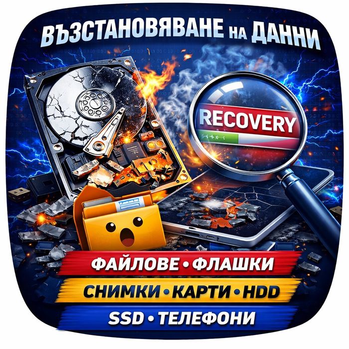 Възстановяване на данни | снимки, файлове, диск, SSD