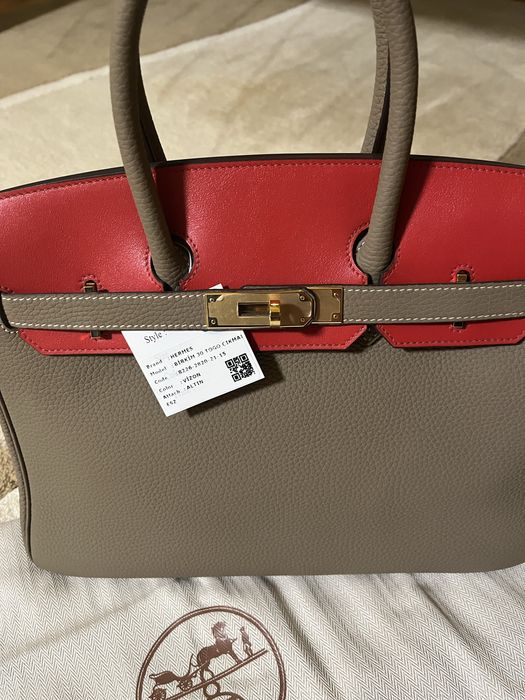 Естествена кожа чанта Hermes