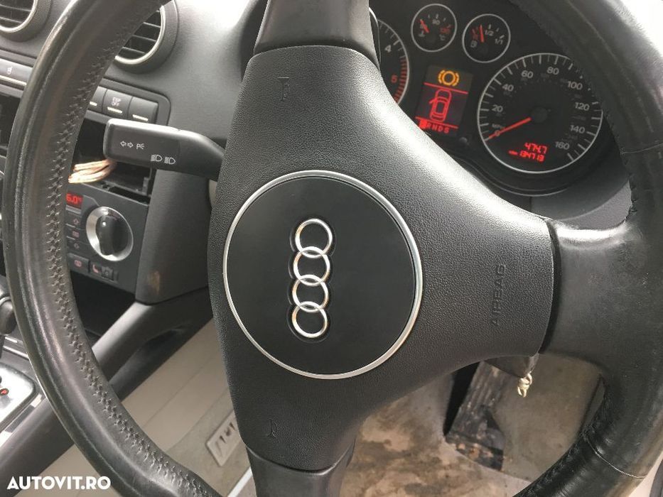 Volan cu Padele 3 Spite Piele Complet cu Airbag Audi A3 8P 2003 - 2013