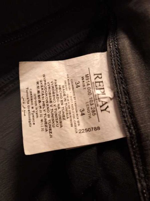 REPLAY Anbass, blugi barbati W34 L34, talie 45cm