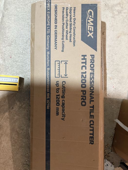Продавам професионална машина за рязане на плочки Cimex HTC1200 PRO