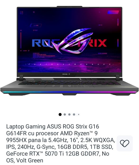 Laotop gaming ASUS ROG Strix G16