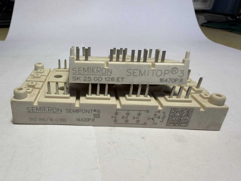 IGBT modul, diod most, tiristor, lcd ekran, touch sensor.