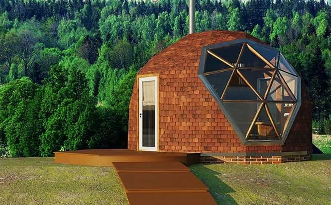 Sauna exteriora dome geodesic