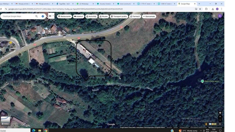 Teren intravilan 2000 mp+ Hala 64mp+Cladire birou 15mp+Foisor 20mp