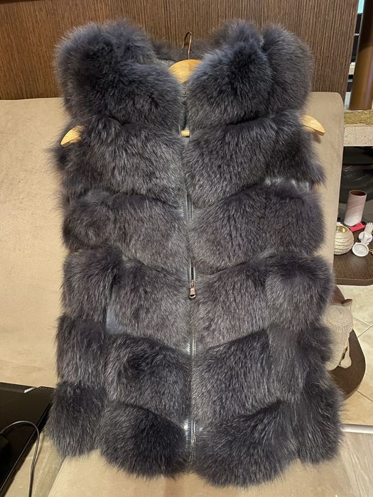 Зимен елек тъмно сив