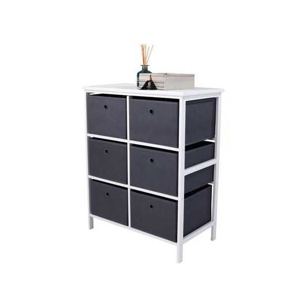 Практичен комод с 6 кошници
