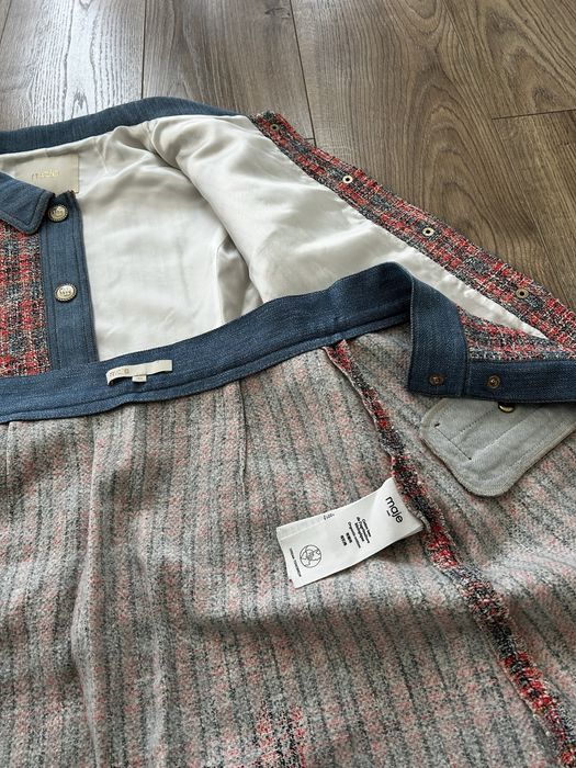 Maje costum tweed fusta si sacou