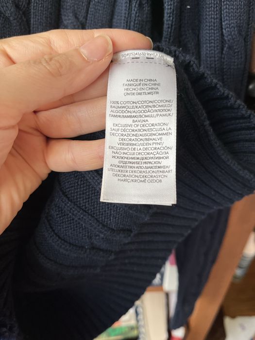 Дамки пуловер Polo Ralph Lauren, ХС, син