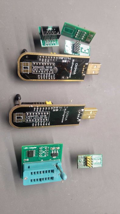 Programator EEPROM 24/25 CH341A Flash BIOS, SOIC8, SOP8, DIP8 -2buc