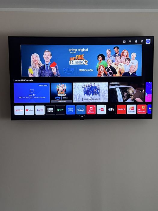 Tv LG smart 139 cm estetic 10/10. Compatibil Amazon Alexa si IOS Siri