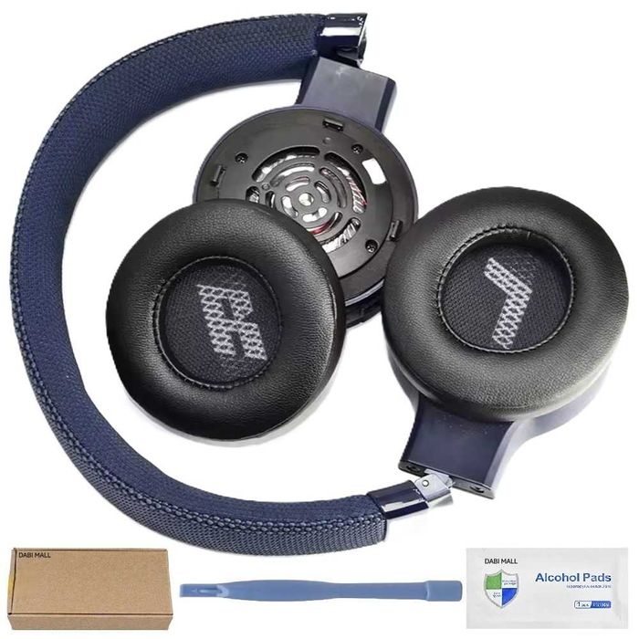 Set 2 bureti pentru casti JBL Live 675NC / Live 670NC / Live 460NC, On-Ear - Spuma cu memorie - Piele ecologica