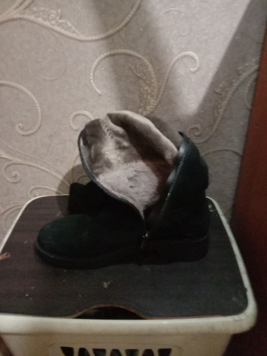 Сапоги замшевые длинные