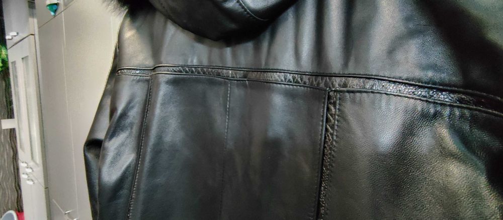 Дълго Дамско Яке от Естествена Кожа- НОВО.