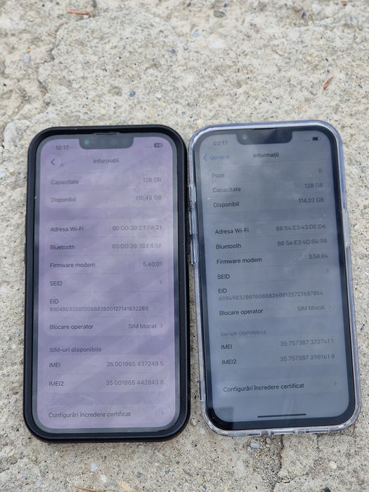 2 iPhone 13 128 gb