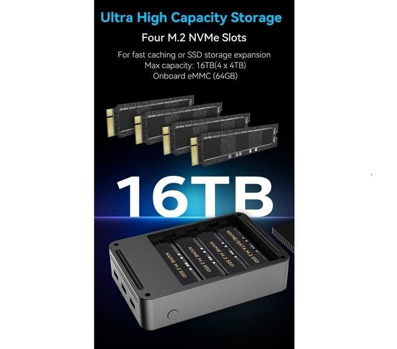 Mini PC Morefine M10s NAS Intel N150 12GB DDR5 64GB EMMC - Ideal pentru NAS sau Homelab