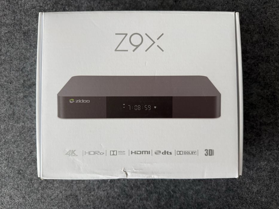 Media Player 4K Zidoo Z9X (Dolby Vision, HDR10+) - Pachet Complet / Full Box