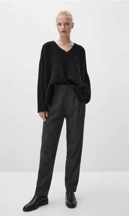 Pantaloni Massimo Dutti, gri