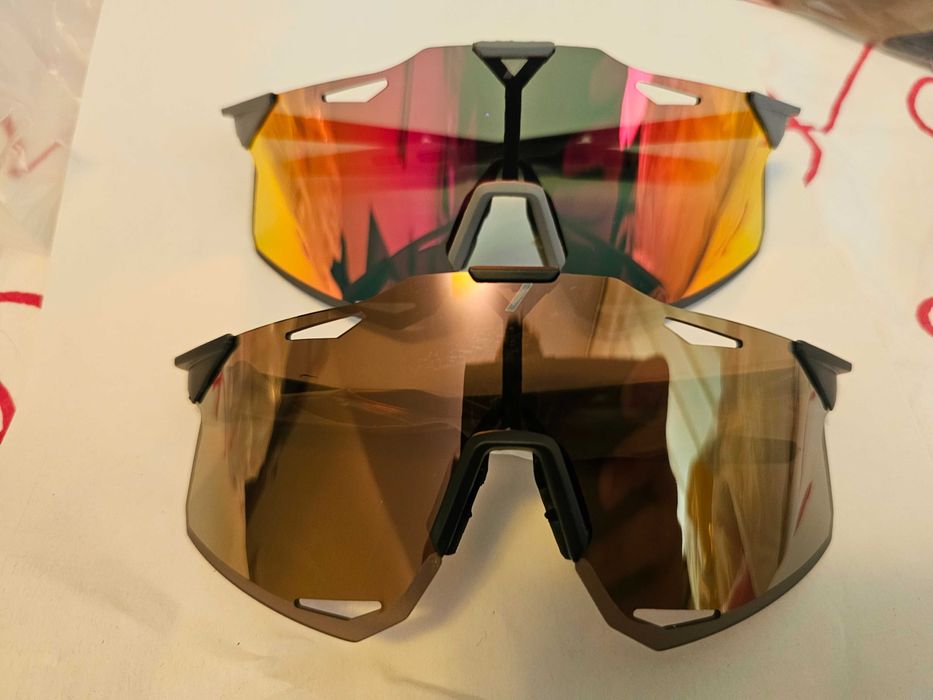 Ochelari ciclism 100% Speedcraft Sagan noi cu 3 lentile toc saculet