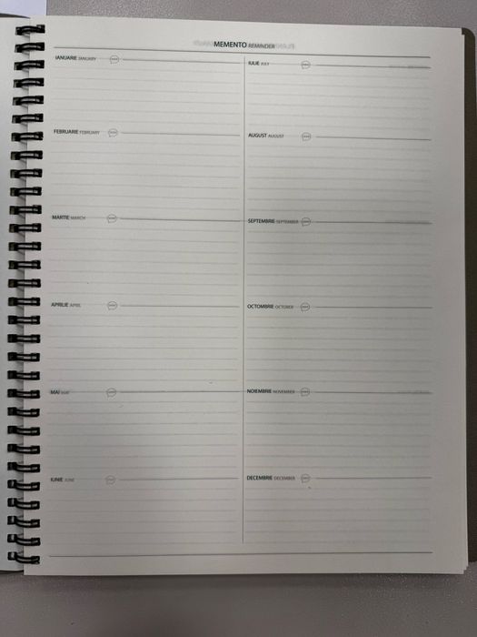 Agenda piele spirala