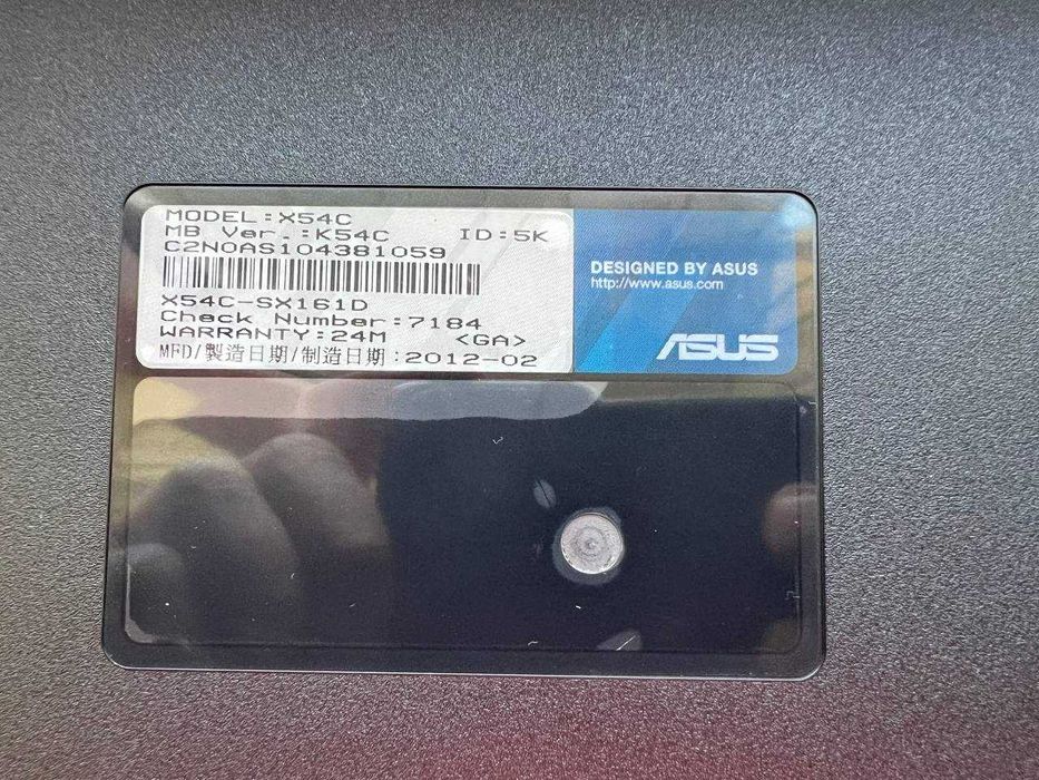 Продам Ноутбук ASUS X54C