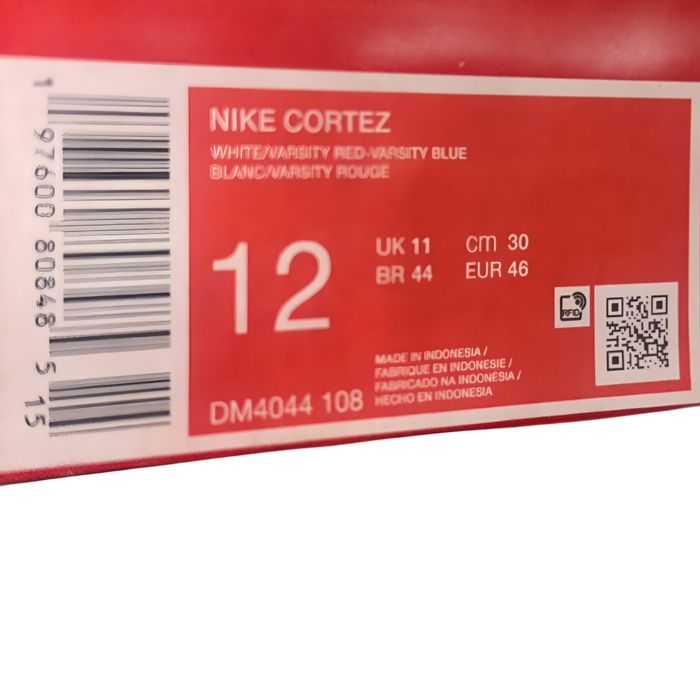 NIKE CORTEZ White/Varsity Red