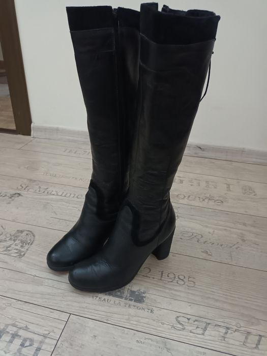 Ботуши естествена кожа 38 номер