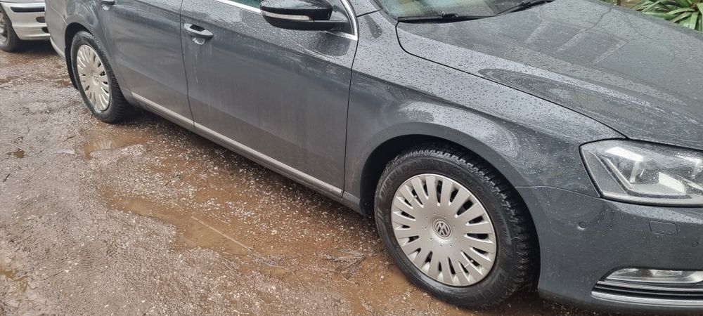 Железни джанти 16-ки 5×112 със оригинални тасове на VW