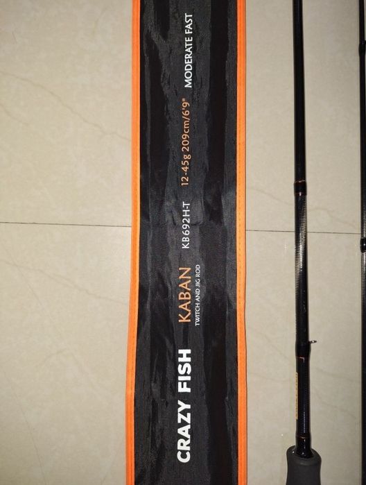 Lansetă spinning CRAZY FISH Kaban 209cm, 12-45g
