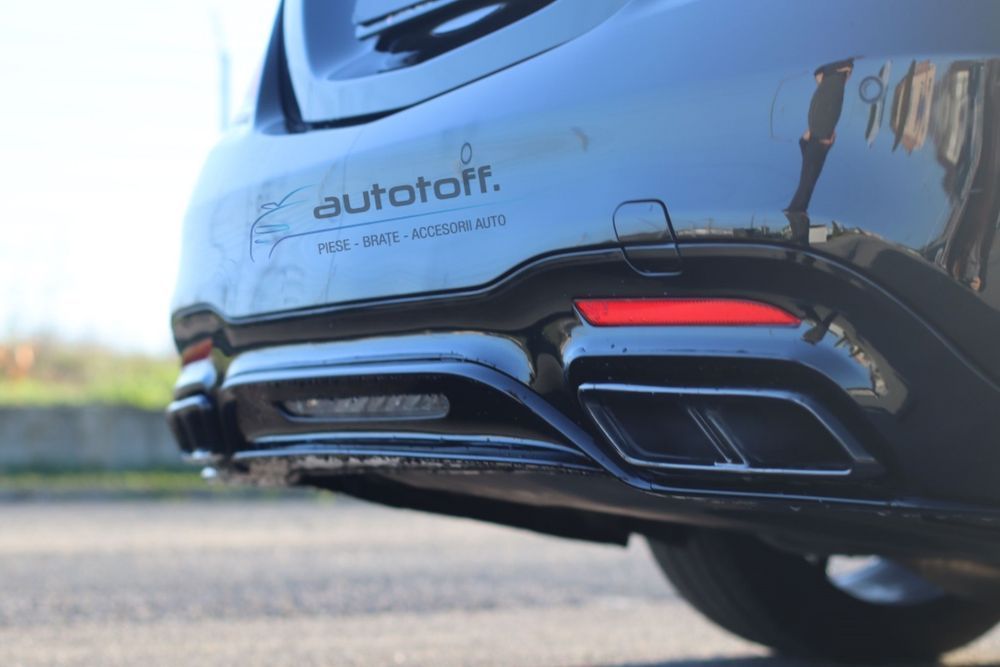 Difuzor W222 S-Class Facelift compatibil cu Mercedes (17-20) S65 Black Design