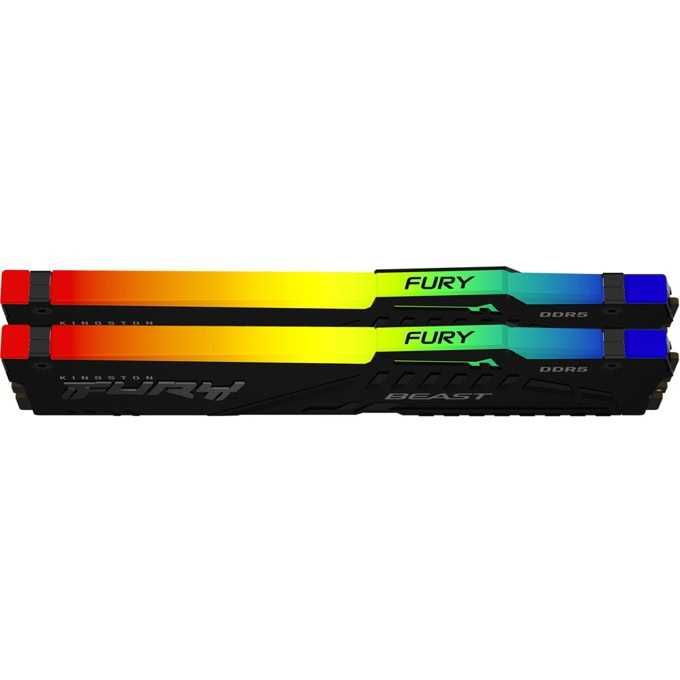 Нова RAM памет Kingston FURY Beast RGB 32GB 2x16 DDR5 6000MHz CL30 с ГАРАНЦИЯ!!!