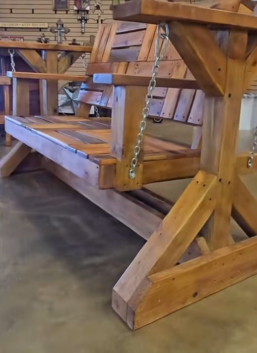 Canapea lemn balansoar