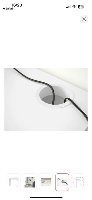 Стол письменный белый