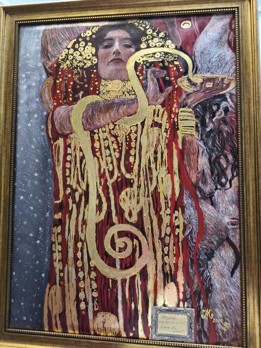 Tablouri si picturi handmade cu foita de aur-decoratiuni