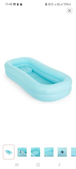 Ванна  для мытья тела человека на кровати