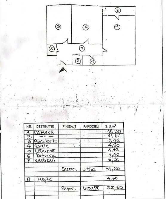 2 camere Aleea Buhuși | 55 mp | Decomandat | Et. 7 | Renov. 2009