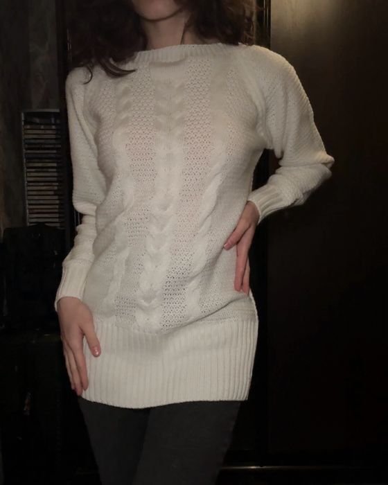 Пакет вещей (кофты, джинсы, пальто, рубашка)