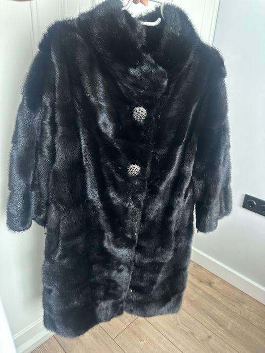 Норковая шуба поперечка