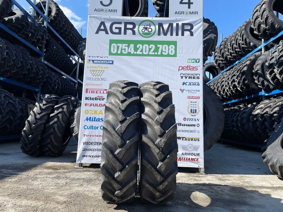 12.4-28 cu 8 pliuri cauciucuri noi marca MRL pentru tractor spate