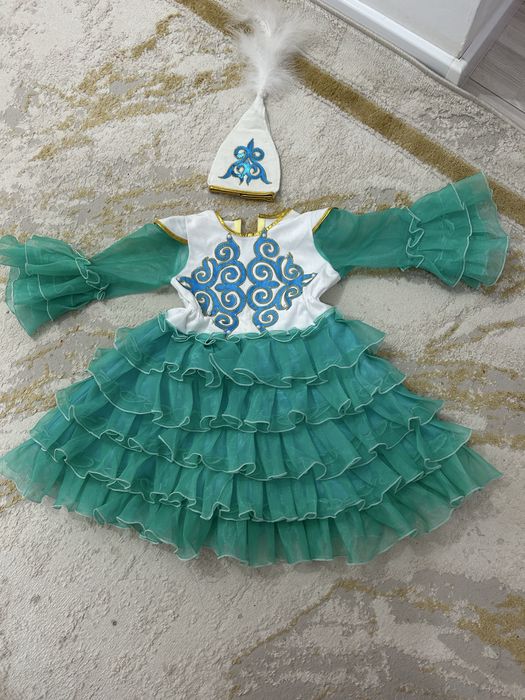 Қазақша көйлек. Национальные костюмы детская 3-4жас