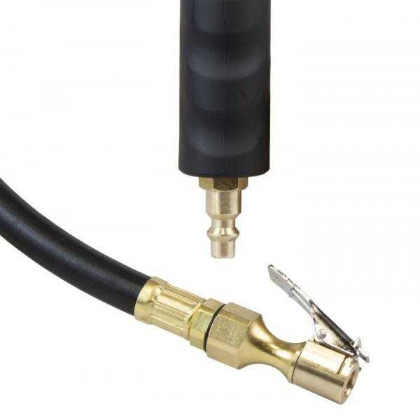 Пистолет с манометър глицеринов за помпене на гуми