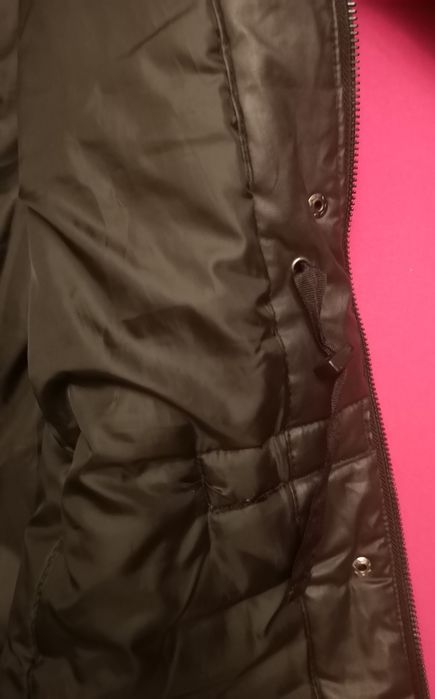 Geaca lunga/ pardesiu/ parka gluga dama, neagra, L, Cropp