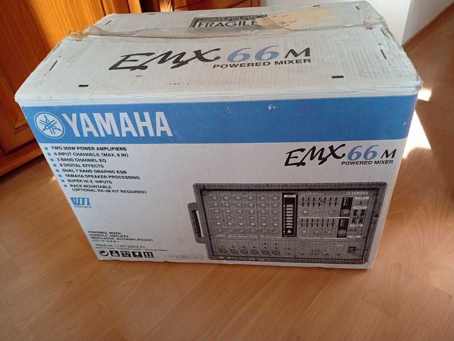 Yamaha EMX 66m пулт мишпулт с стъпало 2х300 вата