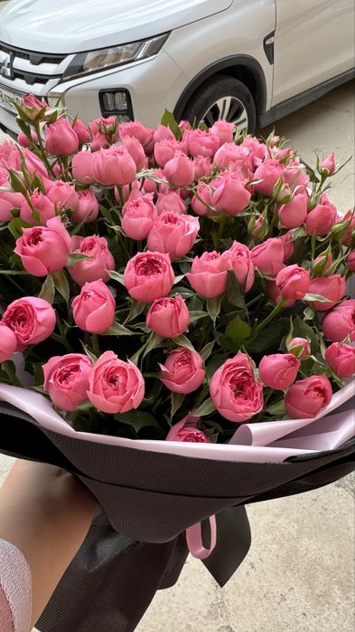 Кустовые розы в размере М Romantic