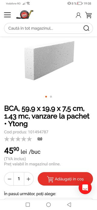 Vând bca ramase în urma renovarii