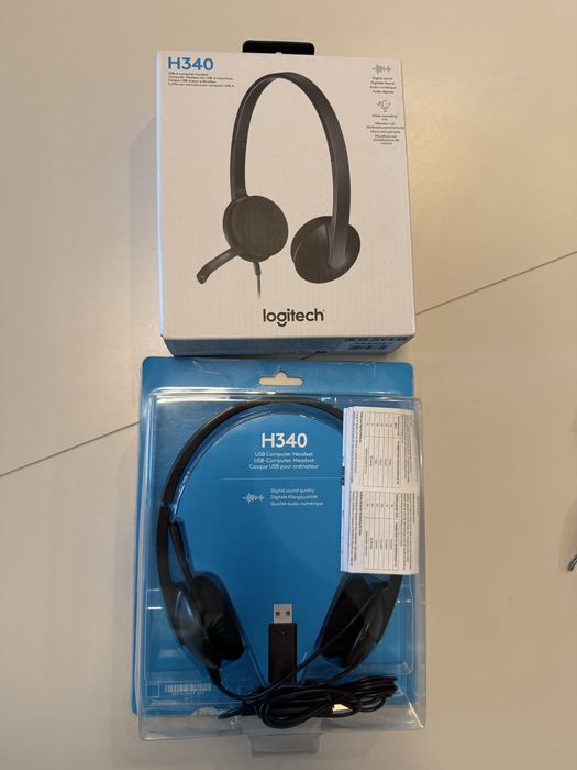 Слушалки за компютър Logitech H340