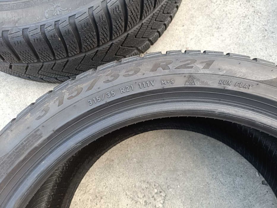 Doua anvelope iarna 315 35 21 pirelli scorpion winter run flat 7,8 mm dot 2024