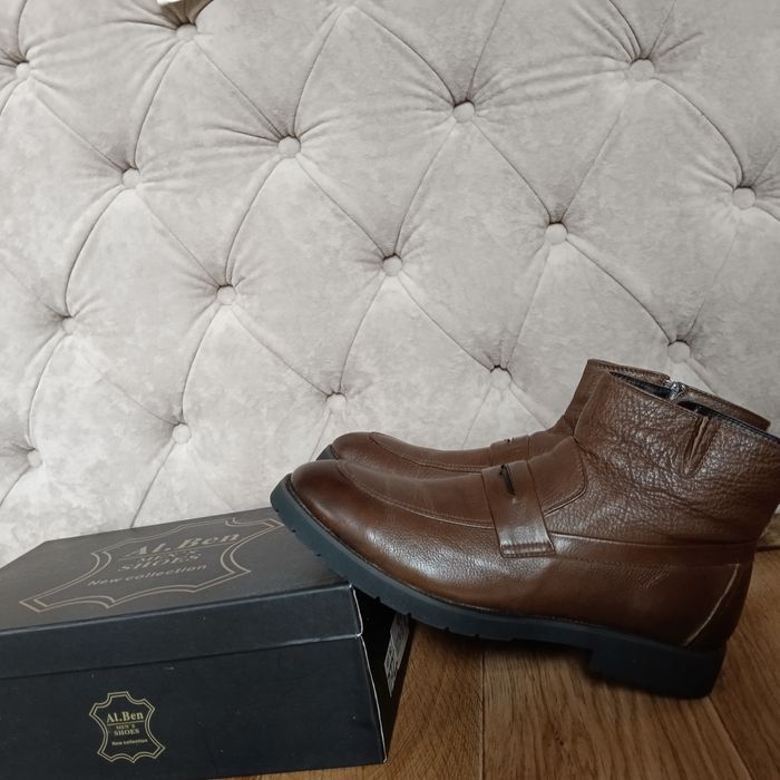 Зимние кожанные сапоги Al.Ben