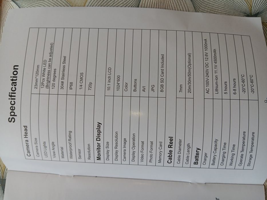 Камера за Канали със Локализатор