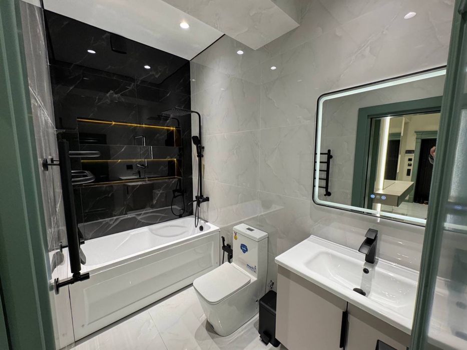 4/7/8 115м2 Махтумкули новостройка, новый ремонт, мебель техника